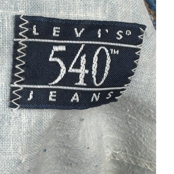 VTG 90s Levi's 540 Relaxed Fit Brown Tab High Rise Jeans Men's W:46 I:30 - Picture 10 of 12